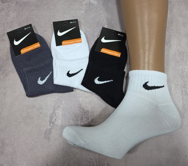 Шкарпетки "Спорт значок" ЗБ-165-061 стрейч /cotton чоловічі, р. 41-45 -(Асорті /бавовна +з укороченою гумкою в рубчик) -уп. 12 шт