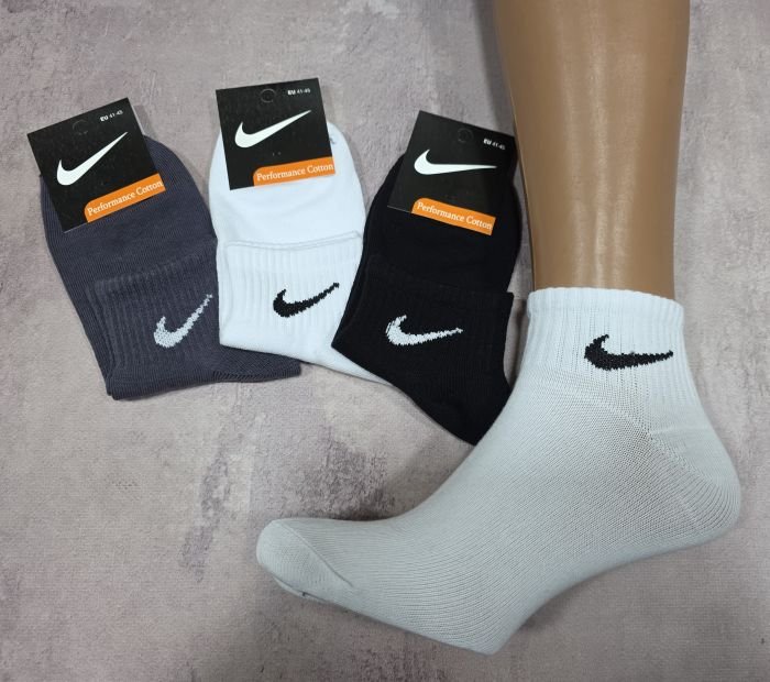 Шкарпетки "Спорт значок" ЗБ-165-061 стрейч /cotton чоловічі, р. 41-45 -(Асорті /бавовна +з укороченою гумкою в рубчик) -уп. 12 шт