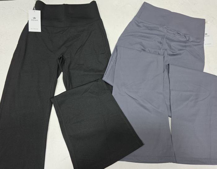 Лосини "Корона" KW-2025 кльош з еластичної гладкої тканини дайвінг +з широким поясом, р. М-(42-46), L-(44-48), XL-(46-50), 2XL-(48-52) -уп. 1 шт