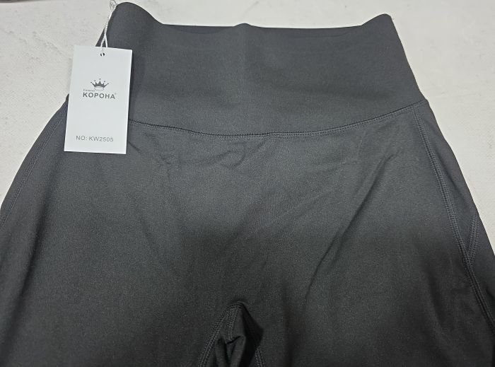 Лосини "Корона" KW-2025 кльош з еластичної гладкої тканини дайвінг +з широким поясом, р. М-(42-46), L-(44-48), XL-(46-50), 2XL-(48-52) -уп. 1 шт