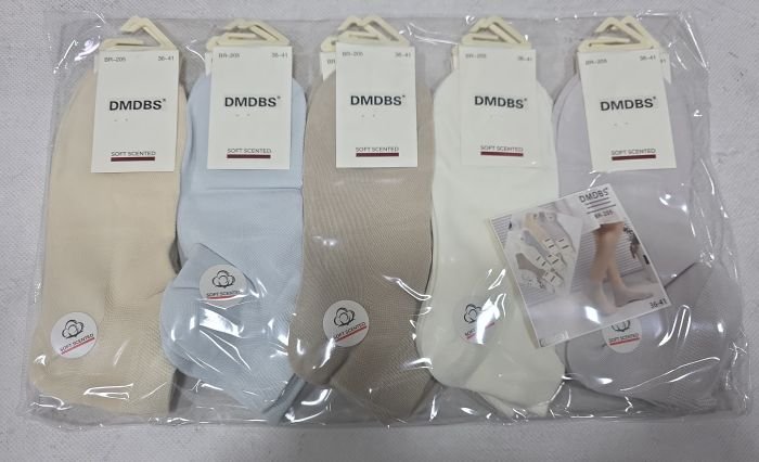 Шкарпетки "DMDBS" BR-205 сітка /cotton ароматизовані жіночі, р. 36-41 -асорті -(сіточка /короткі -однотонні) -уп. 10 шт