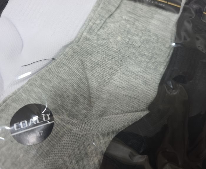 Шкарпетки "Coalo" AY-9200 сітка/cotton чоловічі, р. 41-47 -(Сітка -асорті /укорочені +з широкою гумкою в рубчик +посередині резинка фіксатор) -уп. 10 шт
