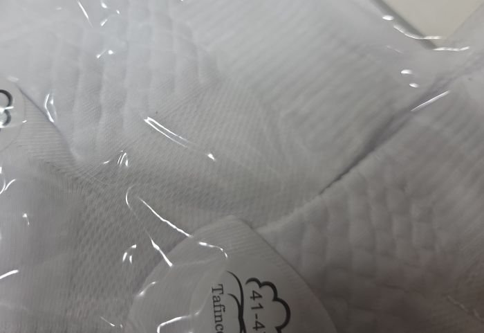 Шкарпетки "Tafinceva" LА-097-2 сітка/cotton чоловічі, р. 41-47 -(Сіточка /короткі -білі +з рельєфним візерунком на підошві +посередині резинка фіксатор) -уп. 10 шт