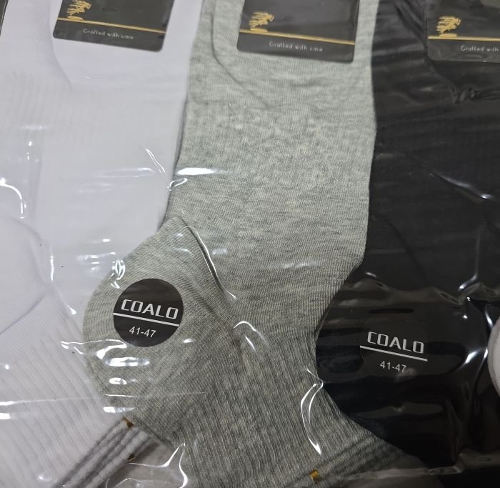 Шкарпетки "Coalo" AY-9100 стрейч/cotton чоловічі, р. 41-47 -асорті -(Укорочені +з широкою гумкою в рубчик +посередині резинка фіксатор) -уп. 10 шт