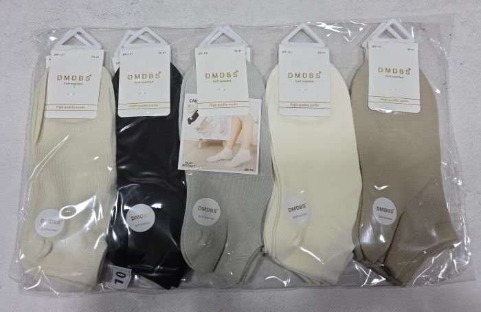 Шкарпетки "Coalo" BR-151 стрейч /cotton ароматизовані жіночі, р. 36-41 -асорті -(Короткі /однотонні) - уп. 10 шт