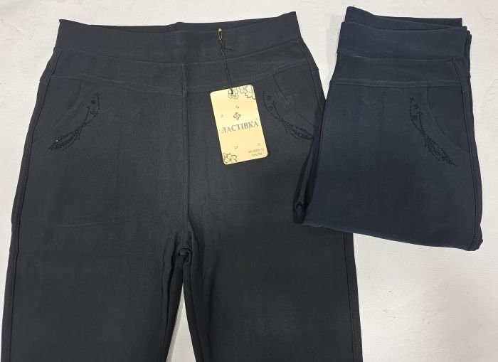 Лосини брючні "Ластівка" 5201-13 з кишенями спереду та ззаду, р. 5XL/56-(52-54), 6XL/58-(54-56), 7XL/60-(56-58) -уп. 1 шт