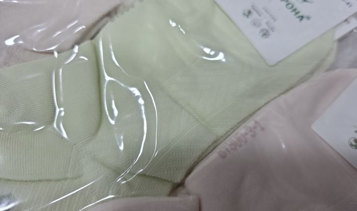 Шкарпетки "Корона" ВY-900-3 стрейч /cotton жіночі, р. 36-41 -(Укорочені /однотонні з сіточним візерунком ялинки + на гумці в рубчик ззаду дві літери) -уп. 10 шт