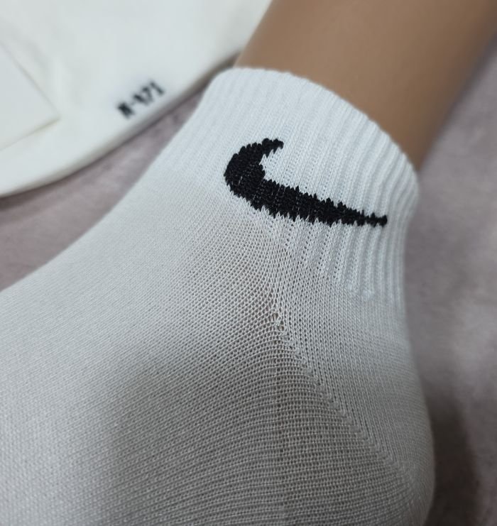 Шкарпетки "NiceSocks" N-471 стрейч-cotton жіночі, р. 36-40 -асорті -(Укорочені /молочні +на укорочені гумки в рубчик значок) -уп. 10 шт