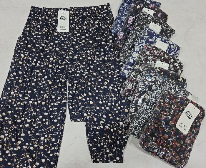 Лосини-султанки "AKFU" К-1 "холодок" з легкої шовковистої тканини +з боків кишені, низ на манжеті, р. 48-52 -(без вибору забарвлення!!!)