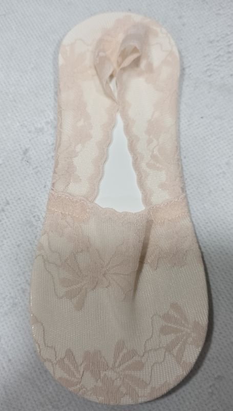 Шкарпетки-сліди "Akfu" KL-7021-8 жіночі нейлонові з бавовняною підошвою +всередині з силіконовою смужкою, р. 36-41 -асорті -(Однотонні + з квітковим візерунком на сітці) -уп. 10 шт