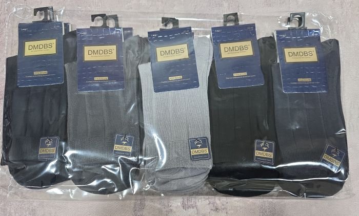 Шкарпетки "DMDBS" AJ-081 стрейч /cotton ароматизовані чоловічі, р. 42-48 -асорті -(Високі/ класика -однотонні в широкий рубчик) -уп. 10 шт