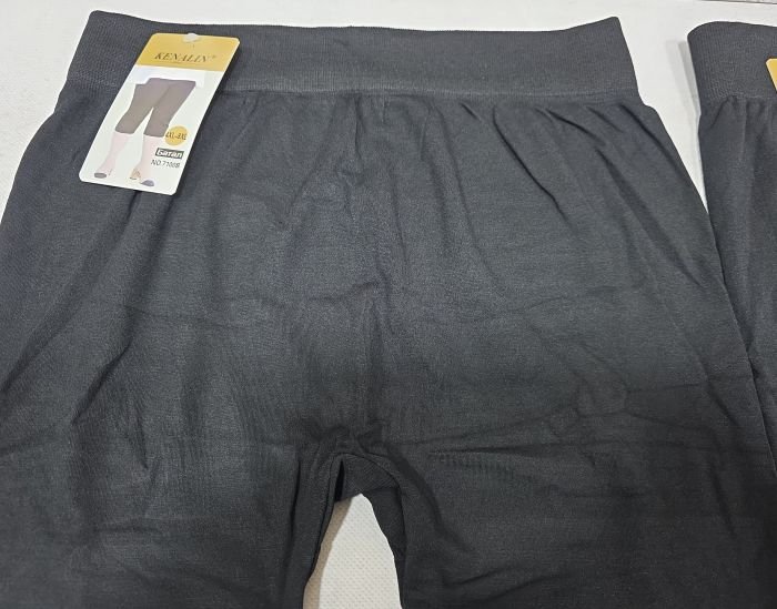 Бриджі "Kenalin" 7100В -батал безшовні +з боків візерунок з камінчиків, р. 4ХL/8XL-(50-56) -(Чорні)