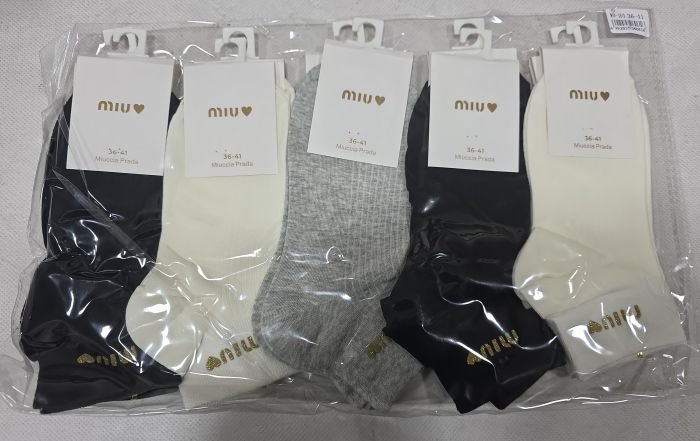 Шкарпетки "DMDBS /min" MB-100 стрейч /cotton жіночі, р. 36-41 -асорті -(Укорочені -однотонні в рубчик +на резинці золотистий написи min min із серцем) -уп. 10 шт