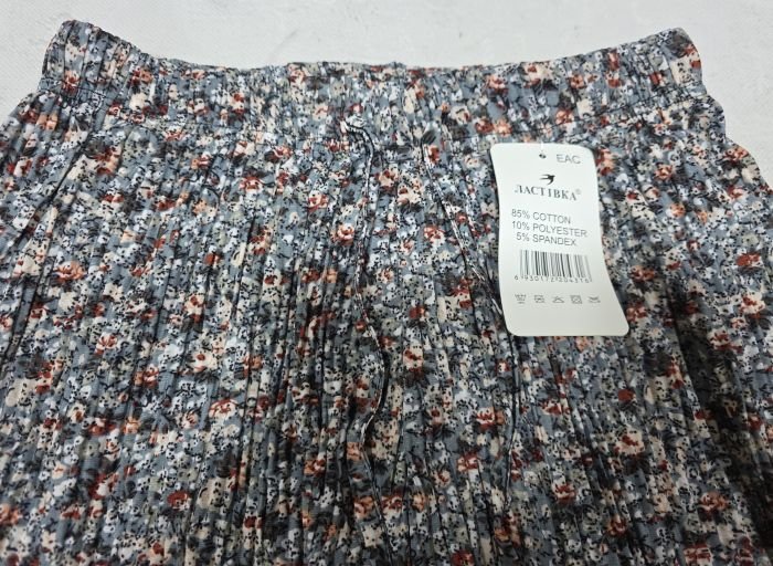 Прогулянкові штани "Ластівка" А-2825 з легкої тканини жатка рубчик, вільного крою з широким низом, пояс на резинці, р. 3XL/7XL-(46-50), 8XL/10XL-(50-54) -(Без вибору забарвлення!)