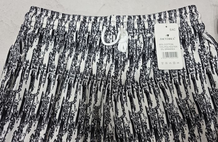 Прогулянкові штани "Ластівка" А-2821 з легкої тканини жатка рубчик, вільного крою з широким низом, пояс на резинці, з боків кишені, р. 3XL/7XL-(46-50), 8XL/10XL-(48-52) -(Без вибору забарвлення!)