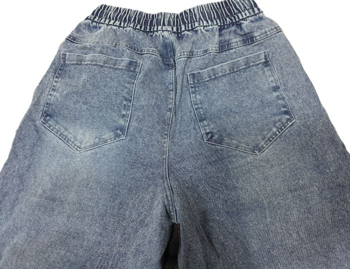 Джинси "ALIA" GN-9165 напівбатальні із щільного стрейч-котону, вільного крою зі звуженням донизу, спереду та ззаду кишені, пояс на гумці, р. M-26, L-27, XL-28, 2XL-29, 3XL-30, 4XL-31 -(уп. 1 шт)