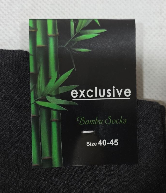 Шкарпетки Житомир "Exciusive Bambu Socks" МР-005-06 стрейч-lycra чоловічі, р. 40-45 -(Середні /асорті -однотонні) -уп. 12 шт