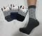 Шкарпетки Україна "Friendli Socks" 033-33 стрейч жіночі, р. 23-25 -асорті -(Високі +двокольорові +на сірій вставці горошок) -уп. 12 шт