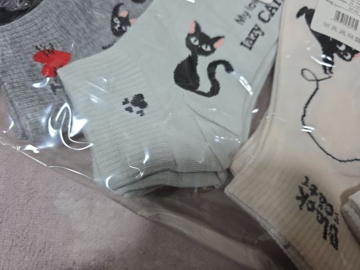 Шкарпетки "Корона" В-2813-5 стрейч/cotton жіночі, р. 37-42 -(Укорочені /мікс з котиками +гумка в рубчик) -уп. 10 шт