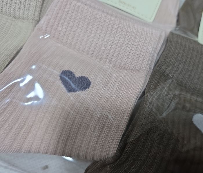 Шкарпетки "Корона" В-2708-2 стрейч/cotton жіночі, р. 37-42 -(Середні /однотонні в рубчик +збоку серце) -уп. 10 шт