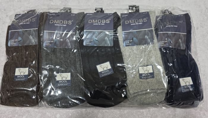 Шкарпетки "DMDBS" АH-003-1 кашемір чоловічі, р. 41-47 -(асорті /однотонні +в'язаний рельєфний візерунок) -уп. 10 шт
