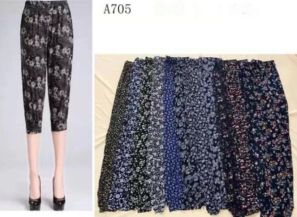 Бриджі-султанки "ЗОЛОТО" А-705-ЗОЛ "холодок" з легкої шовковистої тканини +з боків кишені, низ на манжеті, р. 46-50 -(без вибору забарвлення!!!)