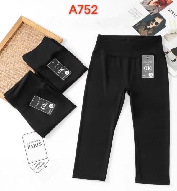 Бриджі "Золото" А752 з еластичного трикотажу +широкий пояс, р. 3XL-(46-48), 4XL-(48-50), 5XL-(50-54) -(Чорні)