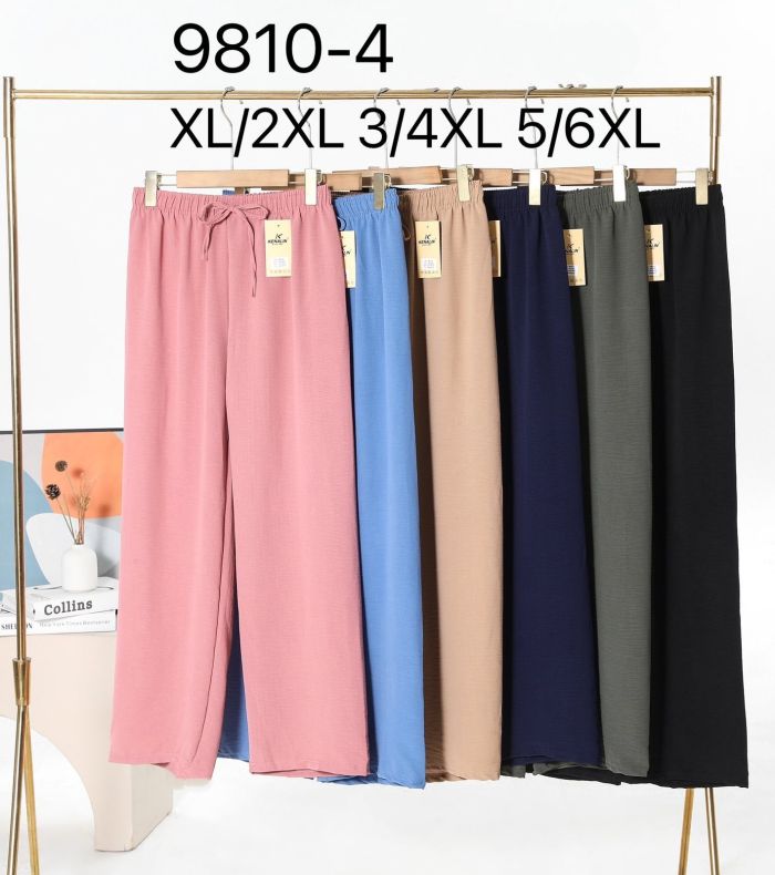 Прогулянкові штани "Kenalin" 9810-4 палаццо з легкої тканини, р. XL/2XL-(44-46), 3XL/4XL-(46-48)