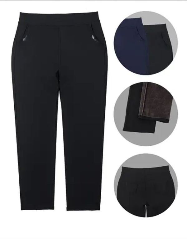 Лосини брючні "Ласточка"2061-6 на хутрі + спереду і ззаду кишені, р. р. 5XL-(52-54), 6XL-(54-56), 7XL-(56-58)