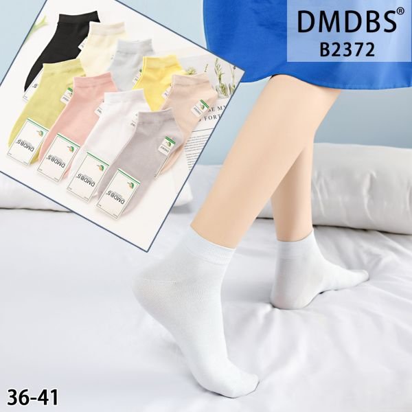 Шкарпетки "DMDBS" B-2372-Ж стрейч /модал жіночі, р. 36-41 -асорті -(Короткі / однотонні - світлий кольоровий мікс) -уп. 10 шт