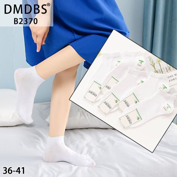 Шкарпетки "DMDBS" B-2370 стрейч /модал жіночі, р. 36-41 -асорті -(Короткі / білі) -уп. 10 шт
