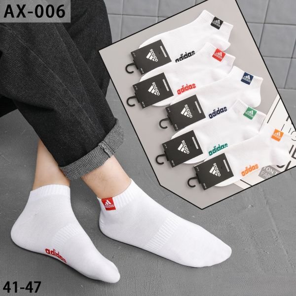 Шкарпетки "Sport /А" АХ-006-М стрейч /cotton чоловічі, р. 41-47 -(Короткі /білі -з кольоровою емблемою на резинці та з написом на підошві +резинка фіксатор посередині -чол.) -уп. 10 шт