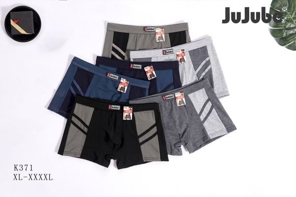 Боксери "Jujube" К-371 cotton /spandex, р. XL, 2XL, 3XL, 4XL- ростовка 8 шт