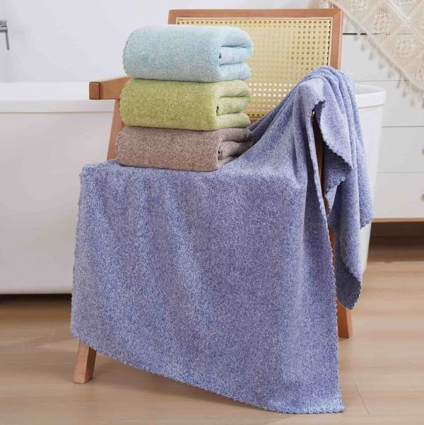 Рушник 80210-Е сауна мікрофібра-травка, розмір 160*80 -(однотонний меланж -сауна -БЕЗ ВИБОРУ КОЛЬОРУ!!!) -уп. 1 шт