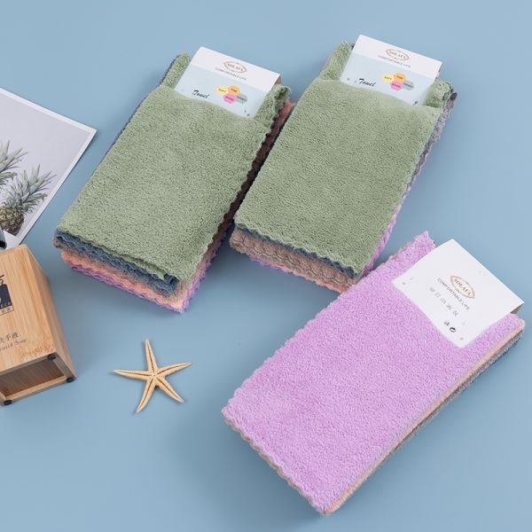 Рушник /Серветка 80123 мікрофібра-травка р. 25*25 -уп. 30 шт -(Однотонні /кольорові -25*25 -уп. 30 шт)