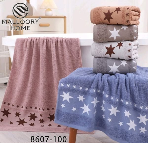 Рушник 8607-100 сауна махровий /cotton, розмір 160*80 -(Однотонний +великі зірки -сауна -БЕЗ ВИБОРУ КОЛЬОРУ!!!) -уп. 1 шт
