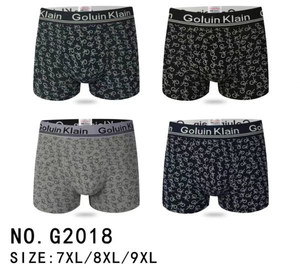 Боксери "GALVIN KLAIN" g2018 бавовна (батал) р. 7xl, 8xl, 9xl- уп. 12 шт-мікс
