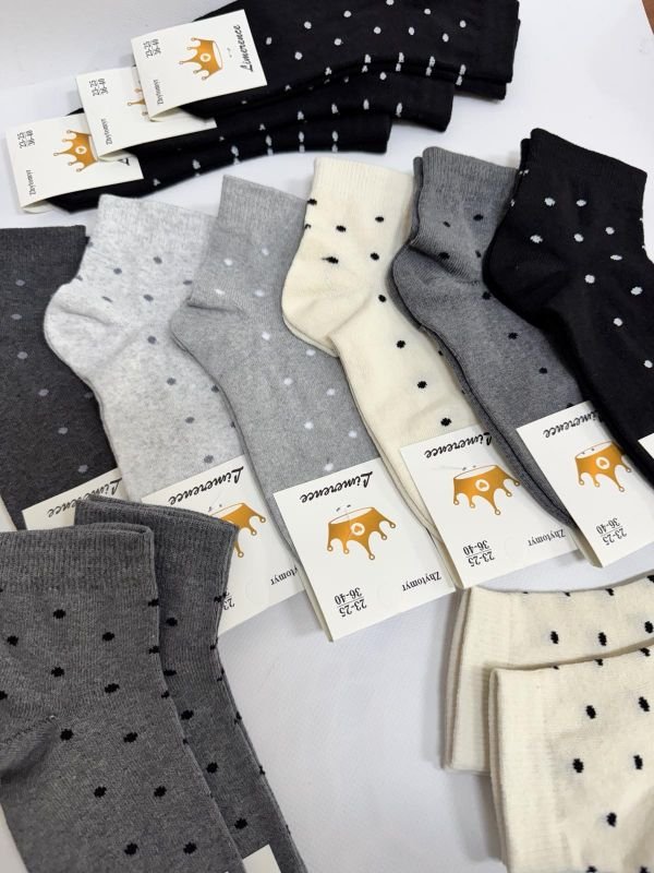 Шкарпетки Житомир "Limerence" 403-70 стрейч жіночі, р. 36-40 -асорті -(середні /у дрібний горошок -стрейч) -уп. 12 шт