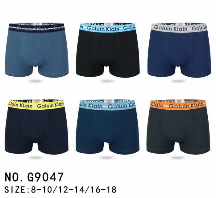 Боксери підліткові "GALVIEN KLEAIN" 9047 cotton, р. 8-10, 12-14, 16-18 -асорті -уп. 12 шт