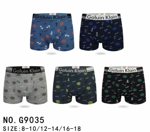 Боксери підліткові "GALVIEN KLEAIN" 9035 cotton, р. 8-10, 12-14, 16-18 -асорті -уп. 12 шт