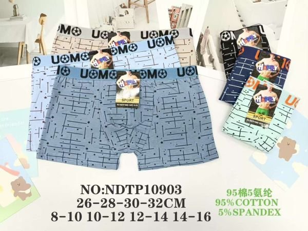 Боксери дитячі "Happy Sport" 10903 cotton, р. 8-10, 10-12, 12-14, 14-16 -асорті -(різні смужки, зірочки) -уп. 12 шт