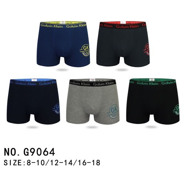 Боксери підліткові "GALVIEN KLEAIN" 9064 cotton, р. 8-10, 12-14, 16-18 -асорті -уп. 12 шт