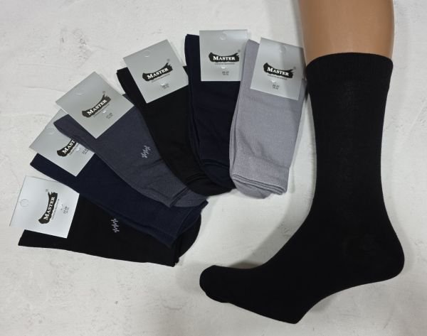 Шкарпетки Житомир "Мaster" 821-1 стрейч /cotton чоловічі "NEW-Еліт класика" (срібляста етикетка) р. 25-27, 27-29 -(випадкове асорті -NEW -стрейч)