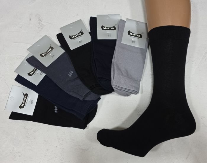 Шкарпетки Житомир "Мaster" 821-1 стрейч /cotton чоловічі "NEW-Еліт класика" (срібляста етикетка) р. 25-27, 27-29 -(випадкове асорті -NEW -стрейч)