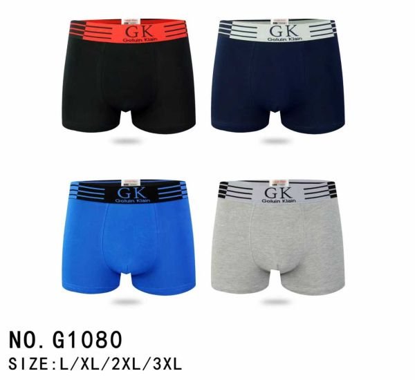Боксери "GALVIN KLAIN" g1080 бавовна (норма), р. L, XL, 2XL, 3XL- уп. 12 шт-мікс