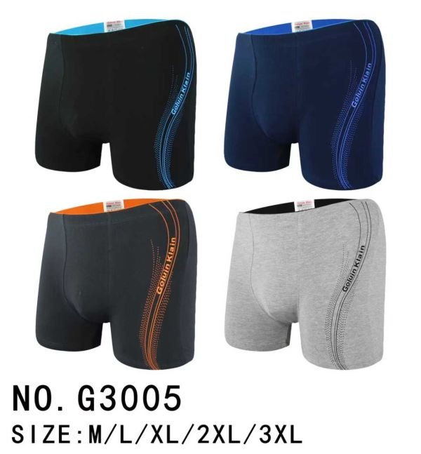 Боксери "GALVIN KLAIN" g3005 бавовна (норма), р. M, L, XL, 2XL, 3XL - уп. 12 шт-мікс