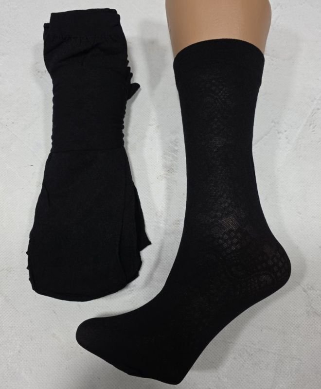 Шкарпетки Fantasy "З ВІЗЕРУНКОМ" №009/ 50 ден капронові з візерунком -уп.10 пар -(чорні)