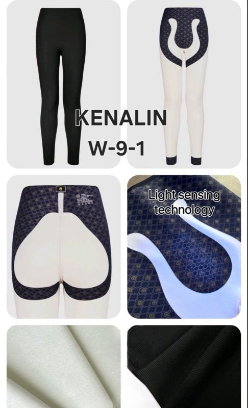 Лосини "Kenalin" W-9-1 еластичні у дрібний рубчик на збитому флісі з коригуючою мембраною +з широким поясом утяжкою +з підтяжкою живота та сідниць з пуш-ап ефектом (Push-up), р. S/M-(44-48), L/XL-(46-40), 2XL/3XL-(48-52) -(чорні)