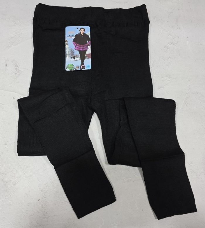 Лосини "ІРА" А-833-1 в'язані на щільній байці, р. 52-56 -(чорні)