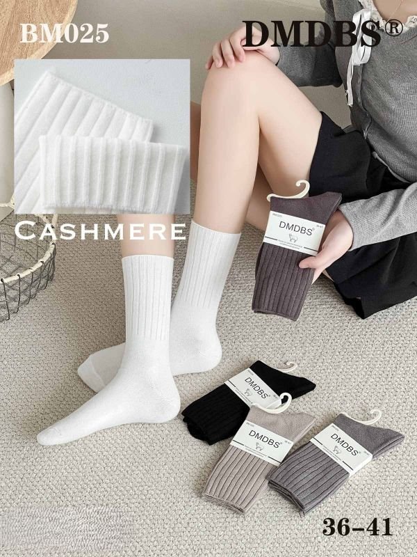 Шкарпетки "DMDBS" ВМ-025 кашемір жіночі, р. 36-41 -асорті -(Однотонні +висока гумка в рельєфний рубчик) -уп. 10 шт